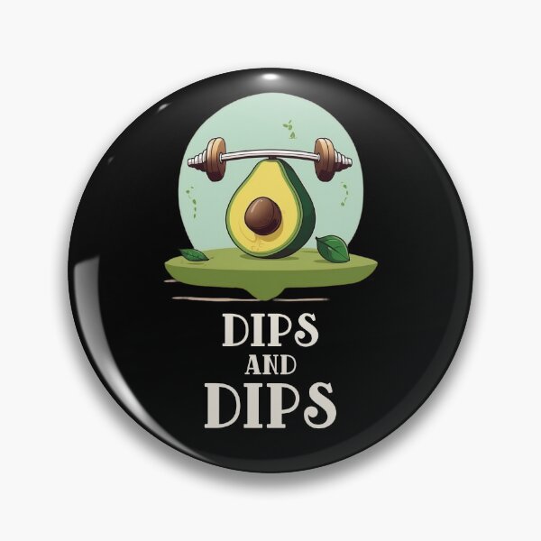 Item preview, Dips and Dips Avocado Gym TShirt designed and sold by LoganMason24.