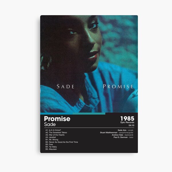 Item preview, Sade - Promise | Album Card (Dark) designed and sold by theoralcollage.