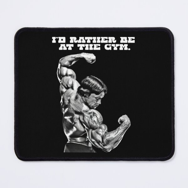 Item preview, I'd rather be at the gym. Arnold Schwarzenegger Fan art. designed and sold by HuzaifaNaveedh.
