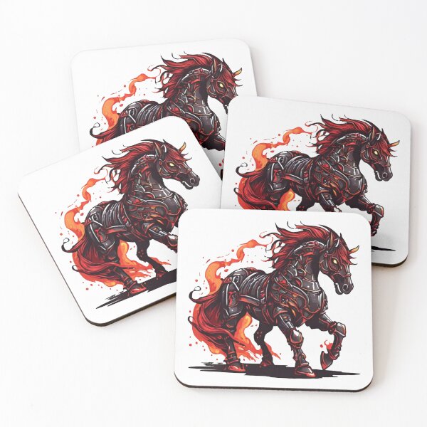 Item preview, Mechanical Horse, Horse Flames, Dark Fantasy Horse designed and sold by Krieghorn.