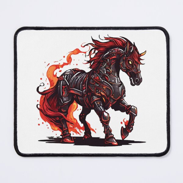 Item preview, Mechanical Horse, Horse Flames, Dark Fantasy Horse designed and sold by Krieghorn.