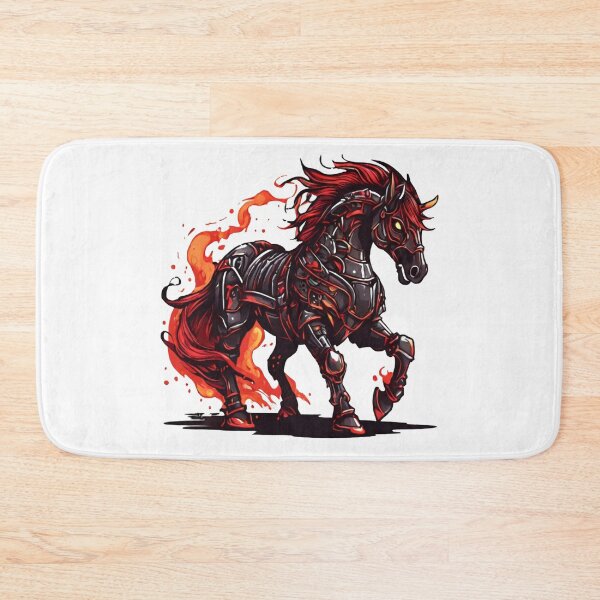 Item preview, Mechanical Horse, Horse Flames, Dark Fantasy Horse designed and sold by Krieghorn.