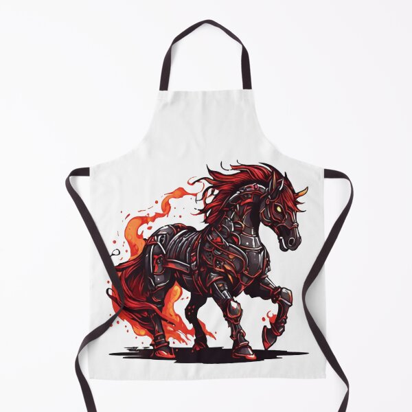 Item preview, Mechanical Horse, Horse Flames, Dark Fantasy Horse designed and sold by Krieghorn.