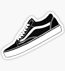 VANS Low Tops black/white Sticker