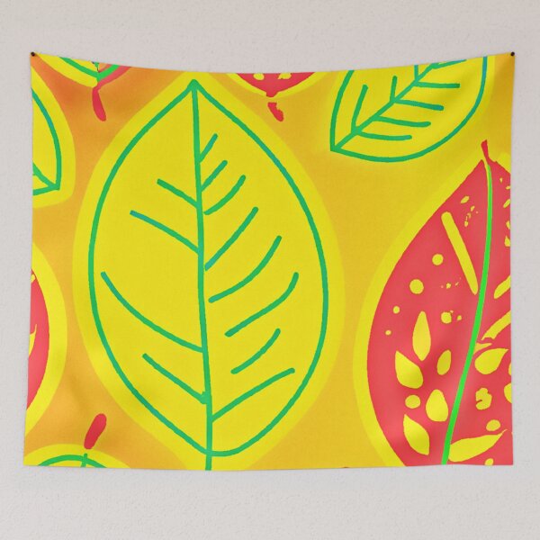Item preview, Vivid Colorful Leaves Elegance Art designed and sold by Health And Fitness Posts e-Store.