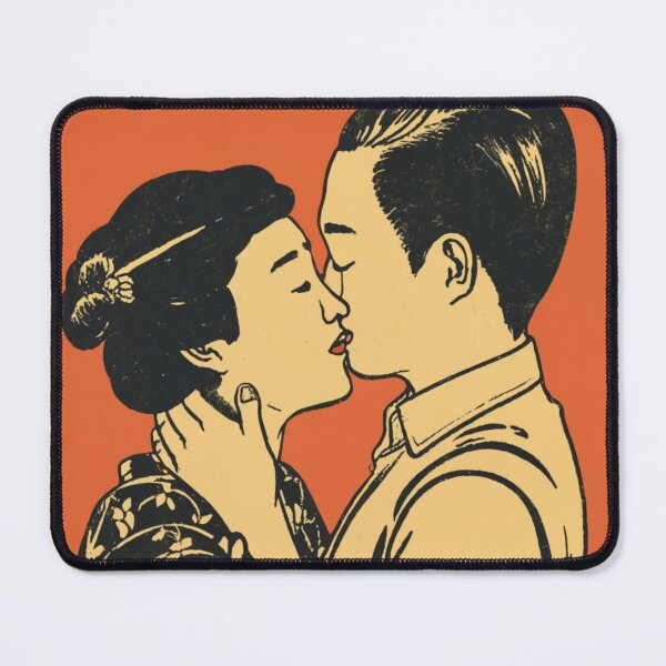 Item preview, Retro Style Kissing Couple designed and sold by PurpleMoss.