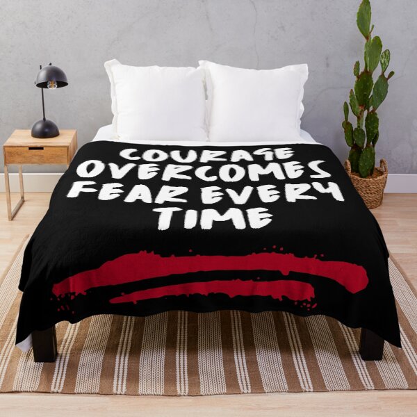 Item preview, Courage Overcomes Fear Every Time, Motivational designed and sold by RiffRaffGraffix.