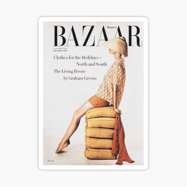 Item preview, Vintage Elegance - Harper's Bazaar 1953 Cover designed and sold by B612Prints.