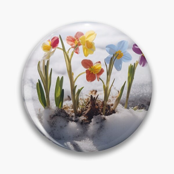 Item preview, Flowers Blooming Through Melting Snow designed and sold by dcrc.