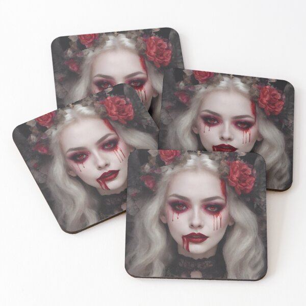 Item preview, Beautiful and creepy gothic woman designed and sold by Spooky Witch Dream.