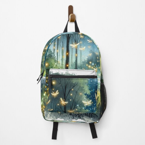 Item preview, Fireflies, stars, world with forest, watercolor designed and sold by StardustShinnie.