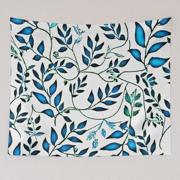 Item preview, Colorful Foliage Pattern Art designed and sold by Health And Fitness Posts e-Store.