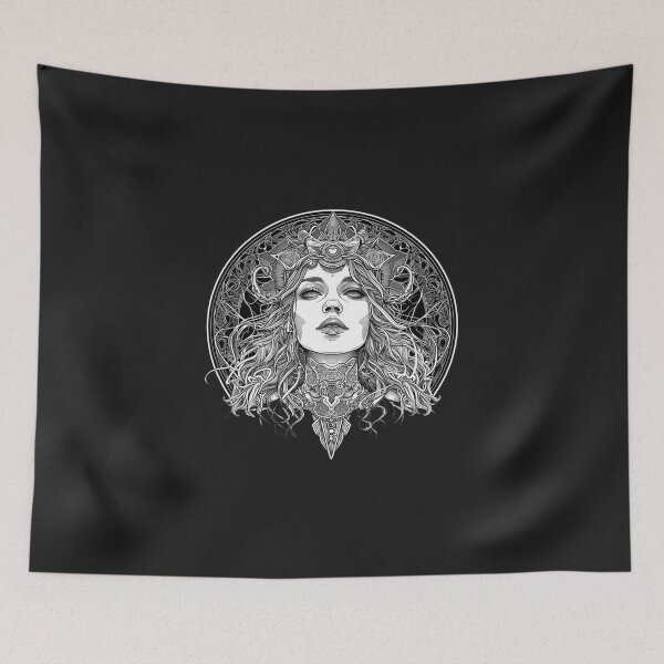 Item preview, Illustration I Goddess, Female Primordial Power, Lilith, Woman, Gothic designed and sold by VisionaryVortx.