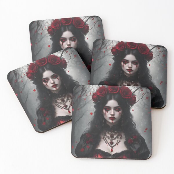Item preview, Beautiful and creepy gothic woman designed and sold by Spooky Witch Dream.