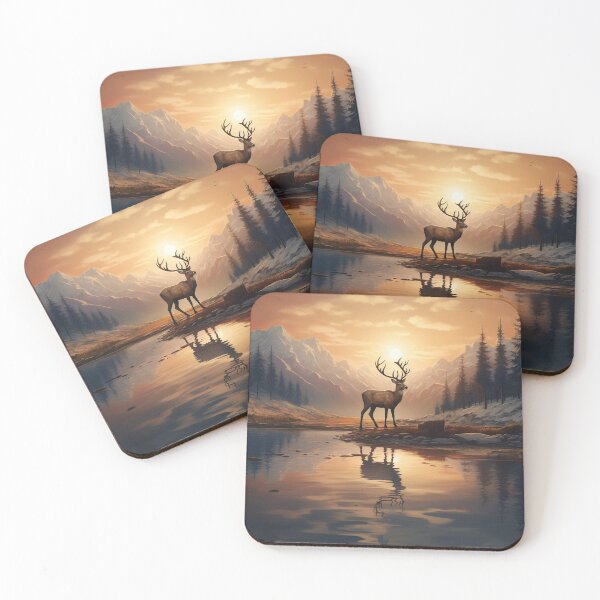 Item preview, Deer Standing by a Thawing Lake  designed and sold by dcrc.