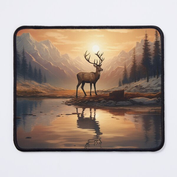 Item preview, Deer Standing by a Thawing Lake  designed and sold by dcrc.