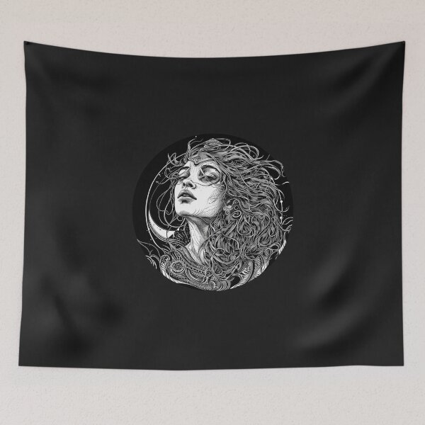 Item preview, Illustration I Goddess, Female Primordial Power, Lilith, Woman, Gothic designed and sold by VisionaryVortx.