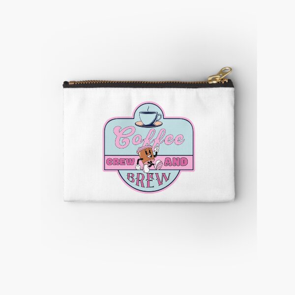Item preview, Coffee crew and brew pastel pink and blue retro style designed and sold by BritishDelights.