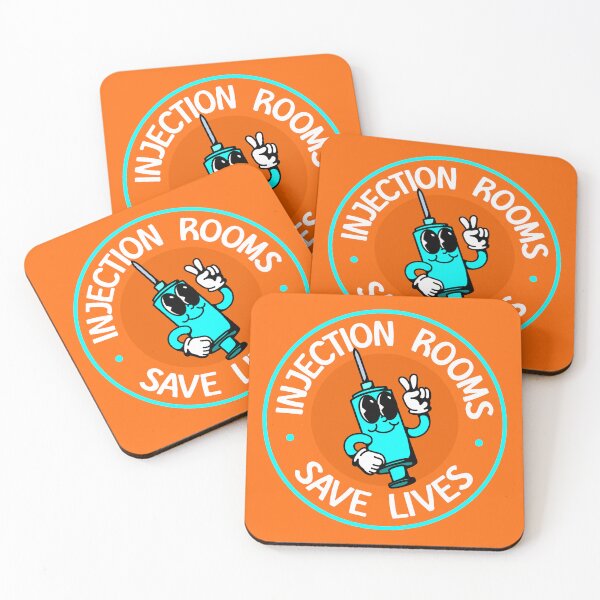 Item preview, Injection Rooms Save Lives - Decriminalise Drugs designed and sold by Picket Club.