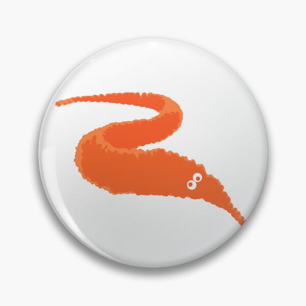 Item preview, orange worm on string designed and sold by nihilosophy.