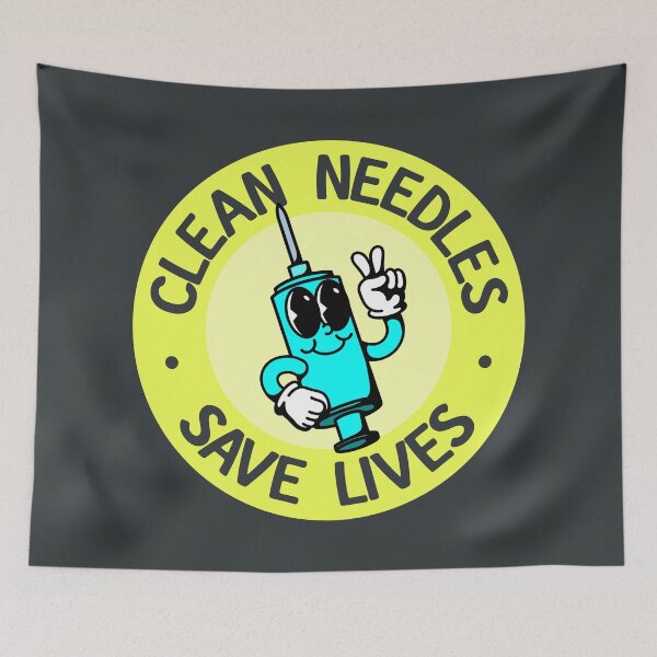 Item preview, Clean Needles Save Lives - Decriminalise Drugs designed and sold by Picket Club.