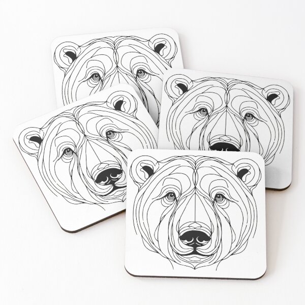 Item preview, Line Art: Polar Bear designed and sold by CreativeSparkzz.