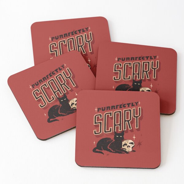 Item preview, Purrfectly Scary: Black Cat on Skull Design designed and sold by BlueGoldArt.