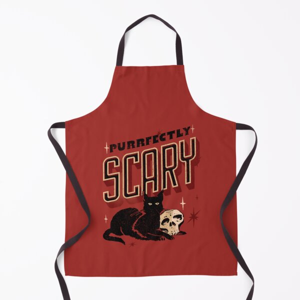 Item preview, Purrfectly Scary: Black Cat on Skull Design designed and sold by BlueGoldArt.