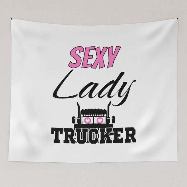 Item preview, Sexy Lady Trucker designed and sold by DrewonDesigns.