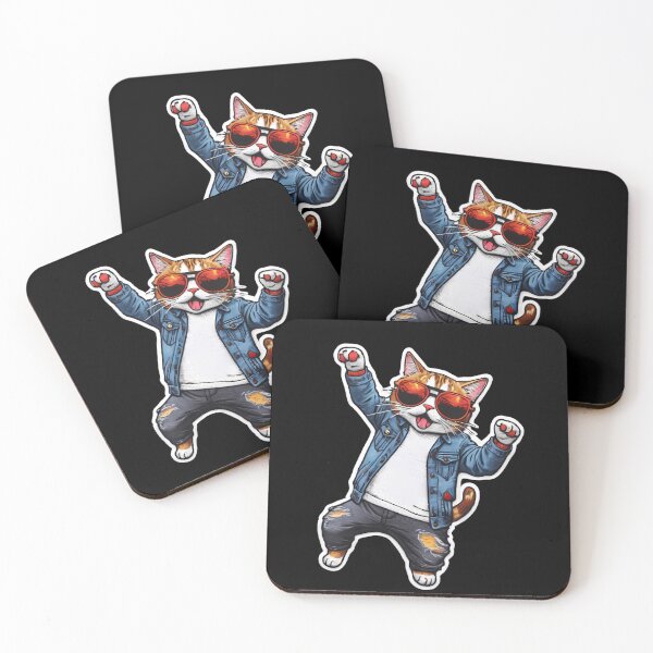 Item preview, Happy Cute Cat Cool Iron On Patches designed and sold by saloui.