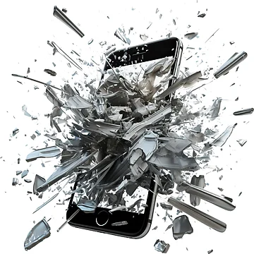 Artwork thumbnail, Exploding phone by justAI