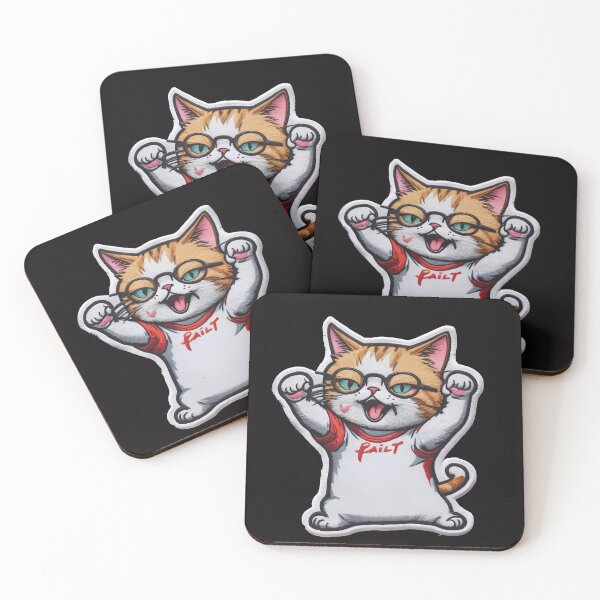 Item preview, Happy Cute Cat Cool Iron On Patches designed and sold by saloui.