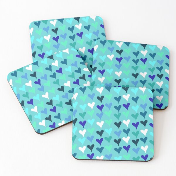 Item preview, Assorted Blue Hearts designed and sold by PastelPrinter.