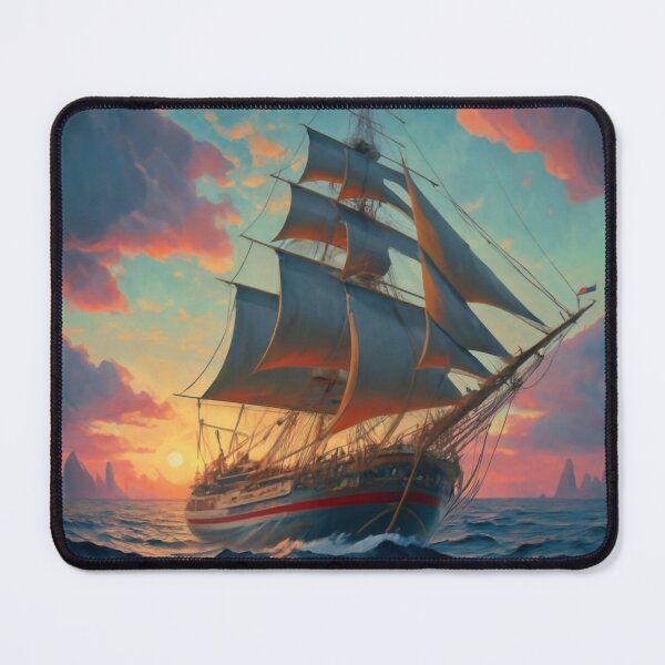 Item preview, Sailboat Serenity at Sunset - Nautical Wall Art designed and sold by ADAMYASS.