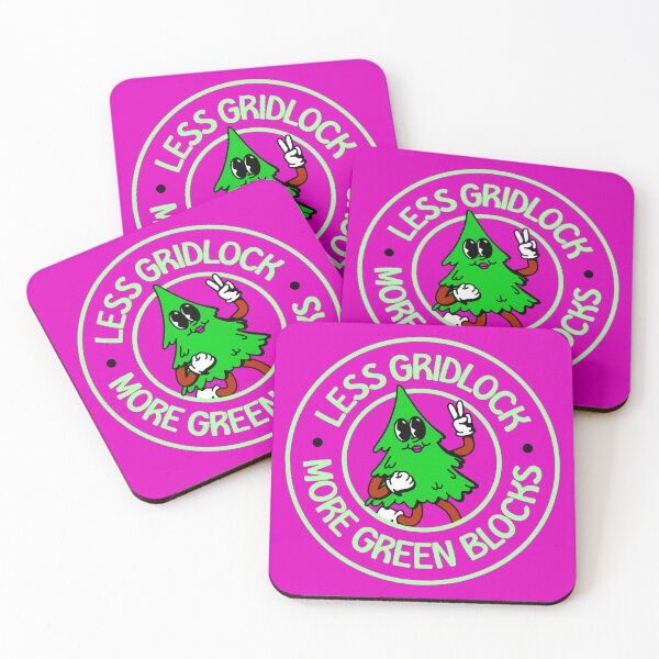 Item preview, Less Gridlock, More Green Blocks - Cute Urban Planner Tree designed and sold by Picket Club.
