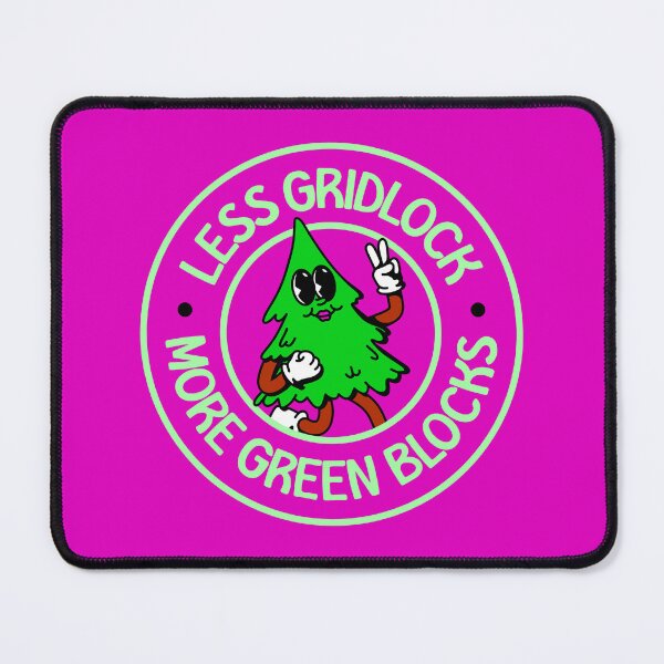 Item preview, Less Gridlock, More Green Blocks - Cute Urban Planner Tree designed and sold by Picket Club.