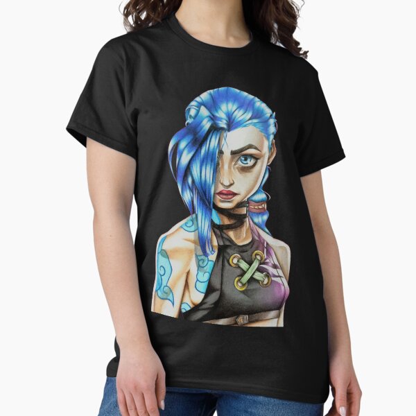 Blue Hair Woman Classic T-Shirt