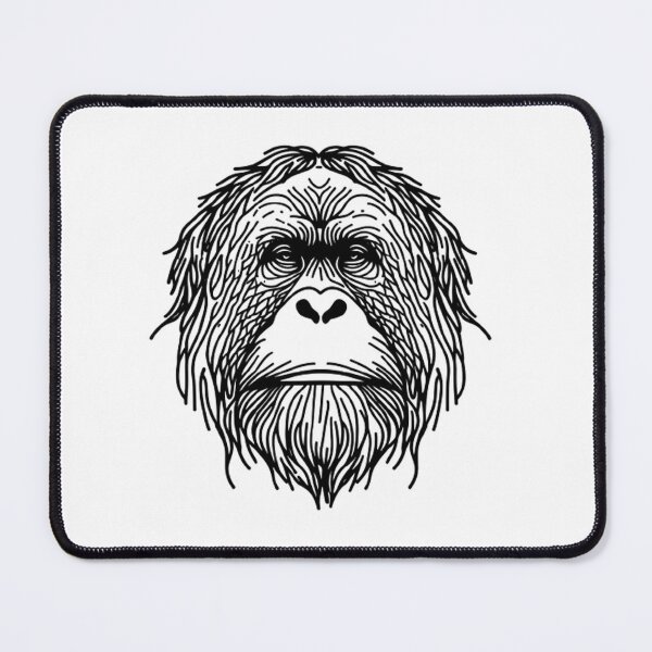 Item preview, Line Art: Orangutan designed and sold by CreativeSparkzz.