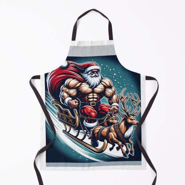 Item preview, Buff Santa With Huge Muscles designed and sold by Aaron Makelky.