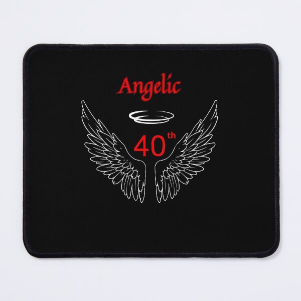 Item preview, Angelic 40th it's a perfect T-shirt idea for a special birthday girl,  designed and sold by Magrosa.