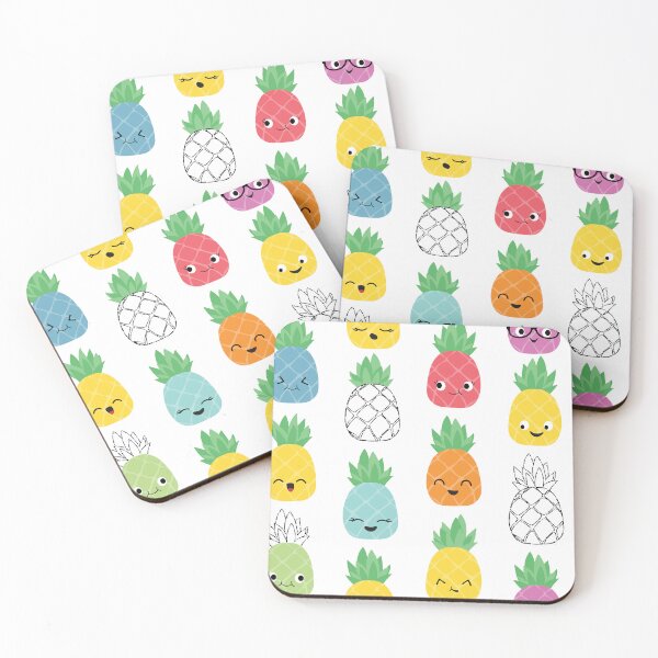 Item preview, Cute Colorful Pineapples Food Kids Pattern designed and sold by SamAnnDesigns.