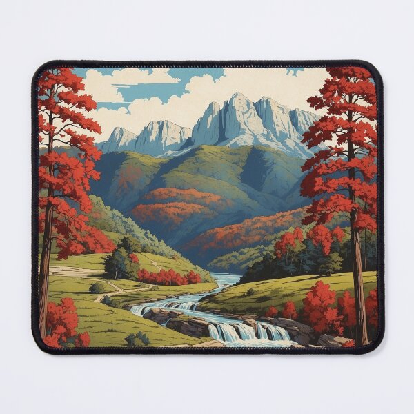 Item preview, West Virginia USA Vintage Poster Tourism 1 designed and sold by TravelersGems.