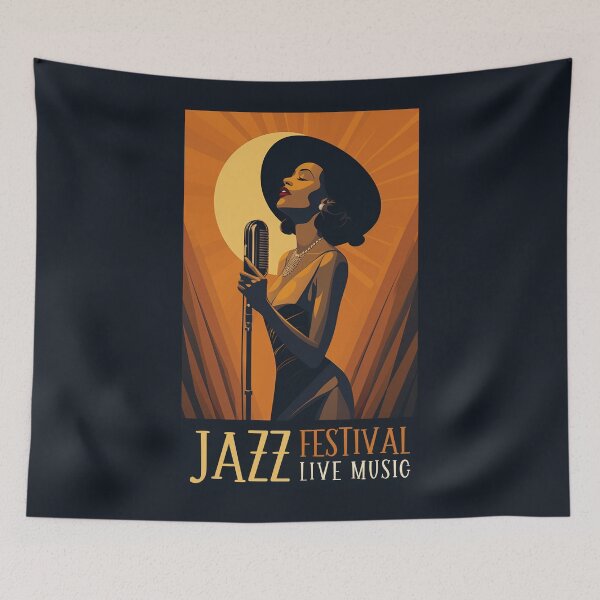 Item preview, Jazz Festival Live Music designed and sold by GoodOldVintage.