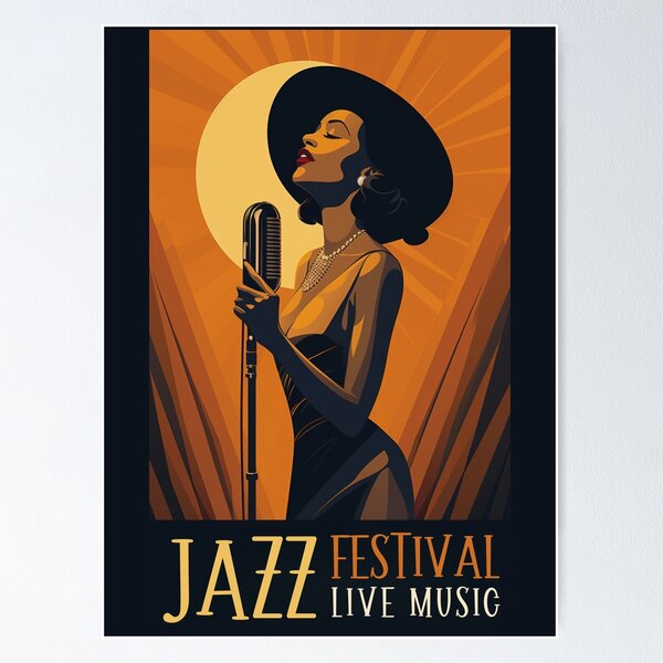 Item preview, Jazz Festival Live Music designed and sold by GoodOldVintage.