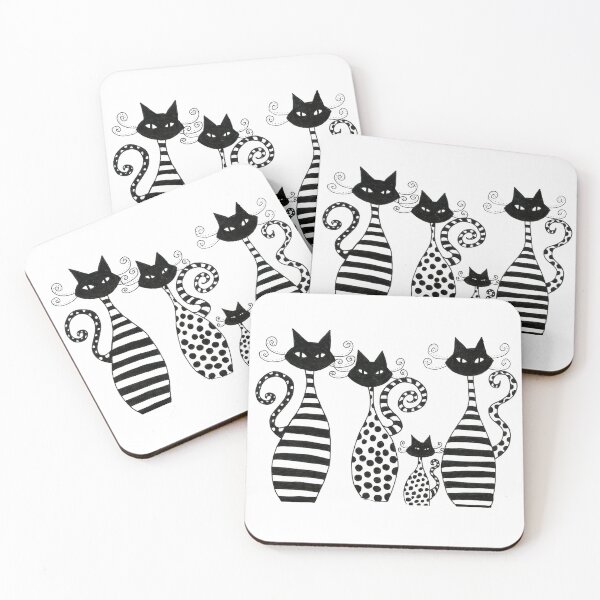 Item preview, Black and White Cats designed and sold by CherylBee1.