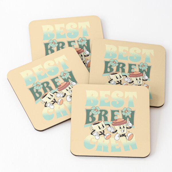 Item preview, Best brew crew, retro vintage funny coffee and tea cup designed and sold by BritishDelights.