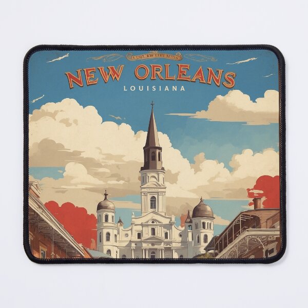Item preview, New Orlands USA Vintage Poster Tourism  designed and sold by TravelersGems.