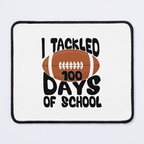 Item preview, I Tackled 100 Days Of School, Funny 100 days of school for teachers & student & Rugby lovers designed and sold by ArtByKatti.