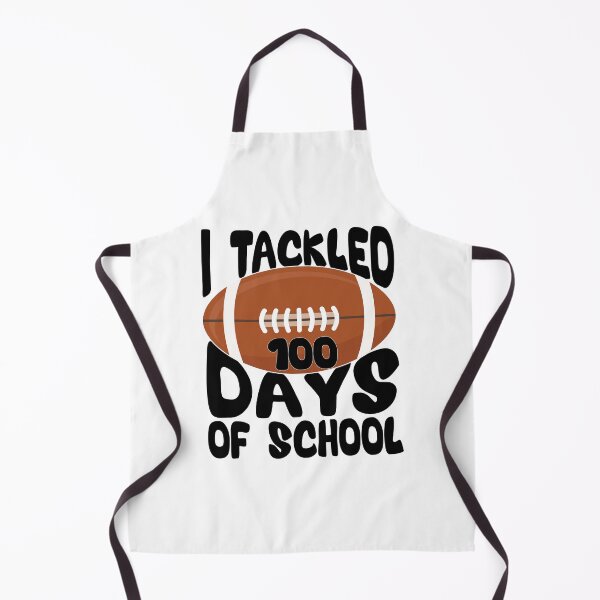 Item preview, I Tackled 100 Days Of School, Funny 100 days of school for teachers & student & Rugby lovers designed and sold by ArtByKatti.
