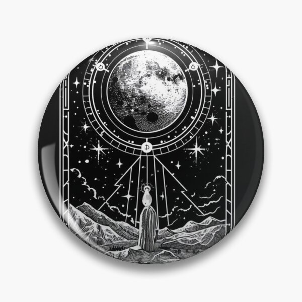 Item preview, Tarot Card Moon I Spirituality, Esotericism, Occult designed and sold by VisionaryVortx.